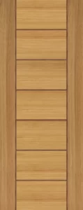 Designed Teak Veneer Door_01