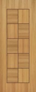 Designed Teak Veneer Door_05