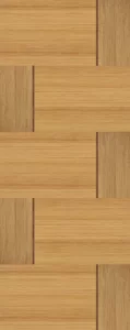 Designed Teak veneer Door - 2