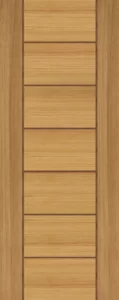Designed Teak veneer Door - 4