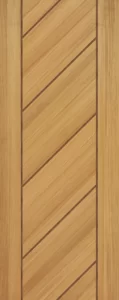 Designed Teak veneer Door - 9