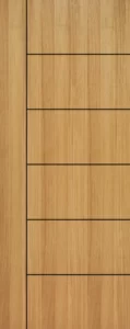 Grooving Teak Veneer Door_01