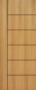 Grooving teak veneer Doors - 10