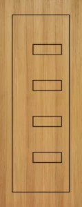 Grooving teak veneer Doors - 11