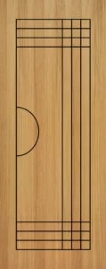 Grooving teak veneer Doors - 12