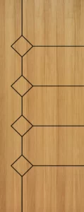 Grooving teak veneer Doors - 13