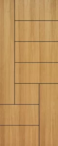 Grooving teak veneer Doors - 14