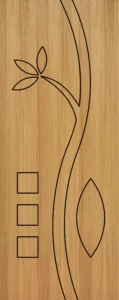 Grooving teak veneer Doors - 2