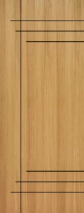 Grooving teak veneer Doors - 4
