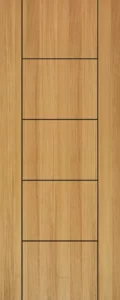 Grooving Teak Veneer Door_04