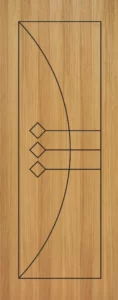 Grooving teak veneer Doors - 6