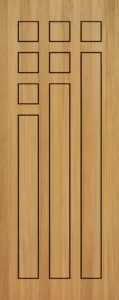 Grooving teak veneer Doors - 8