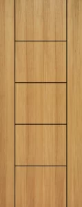 Grooving teak veneer Doors - 9
