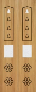 Pooja Teak Veneer Door - 2